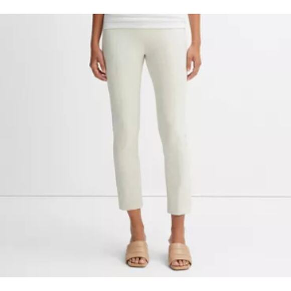Vince Pants - Vince Women Front Seam Ponte Leggings S Cream Gesso Crop Skinny 27*